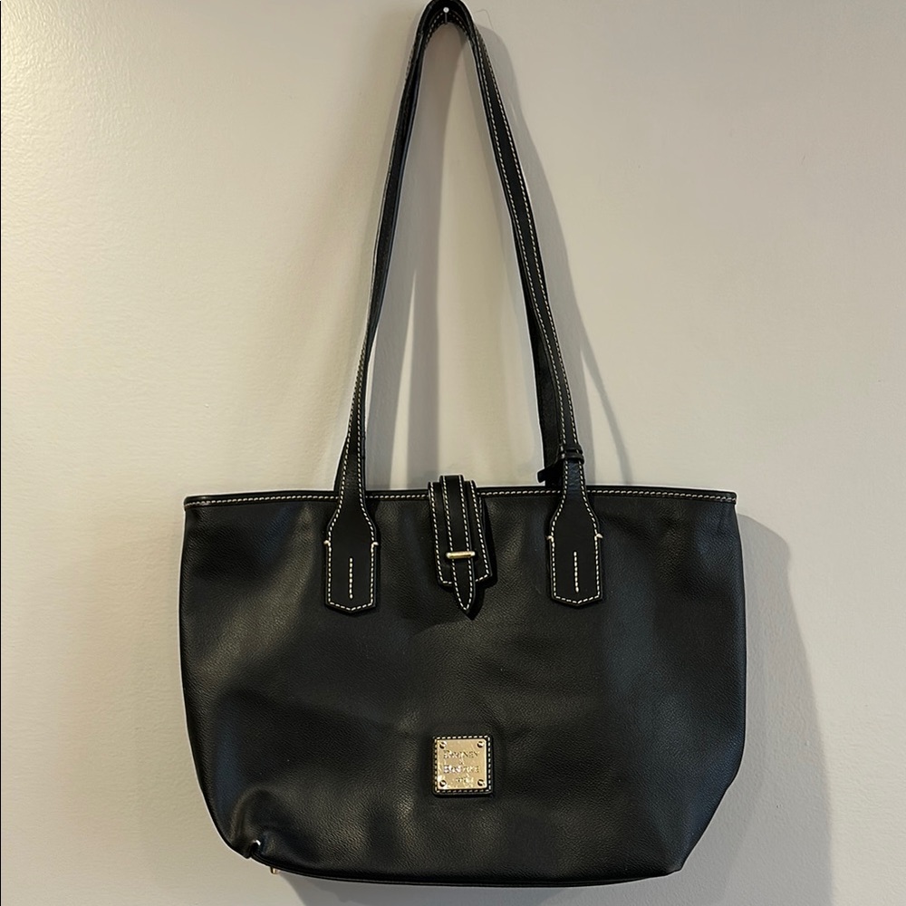 Black Leather Tote Bag
